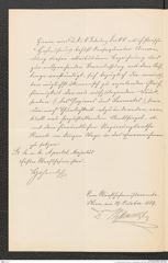 k.k. naturhistorisches Hofmuseum, Intendanzakten 1885-1896 (Hauer), Aktenzahl Z.665.a/1889, Seite 2